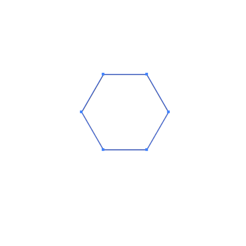 六角形からのひし形の作り方１
