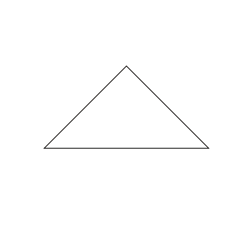 簡単に直角二等辺三角形を作る方法５